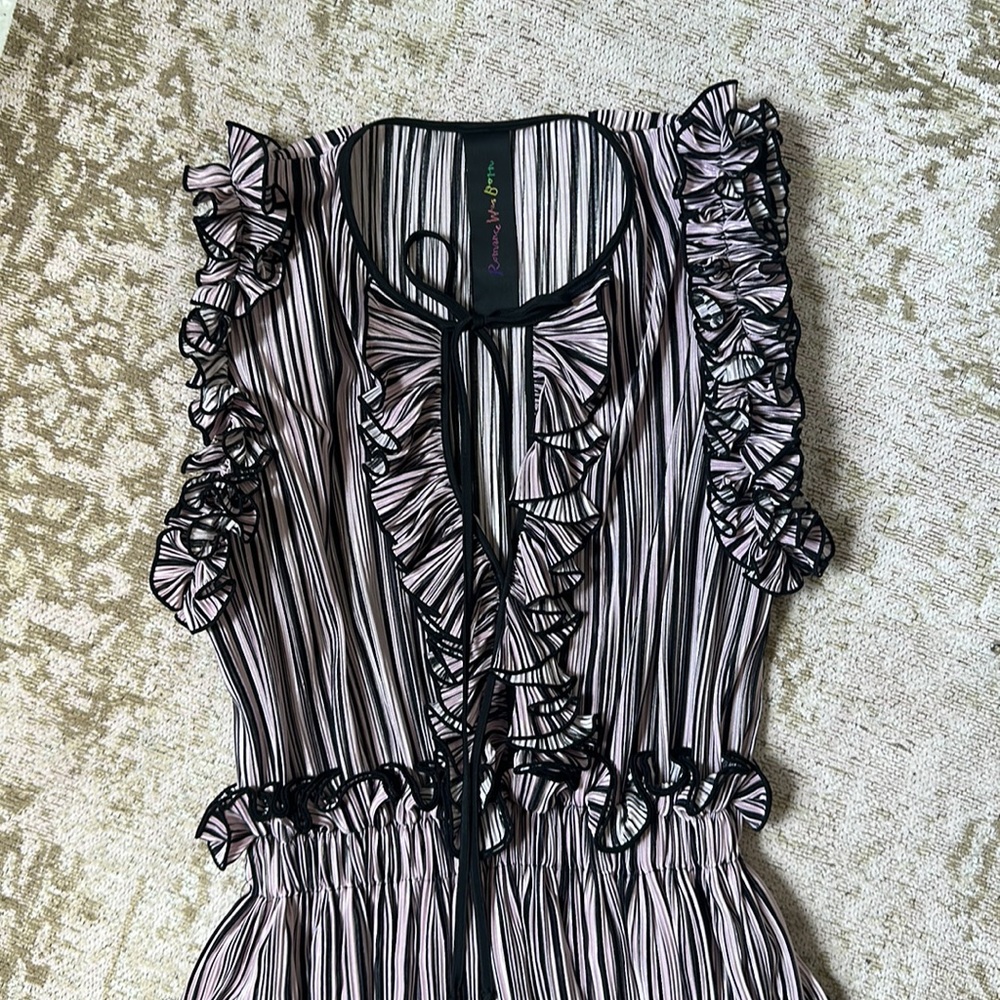 Romance Was Born Coquette Romantic Ruffled Pleated Dress
